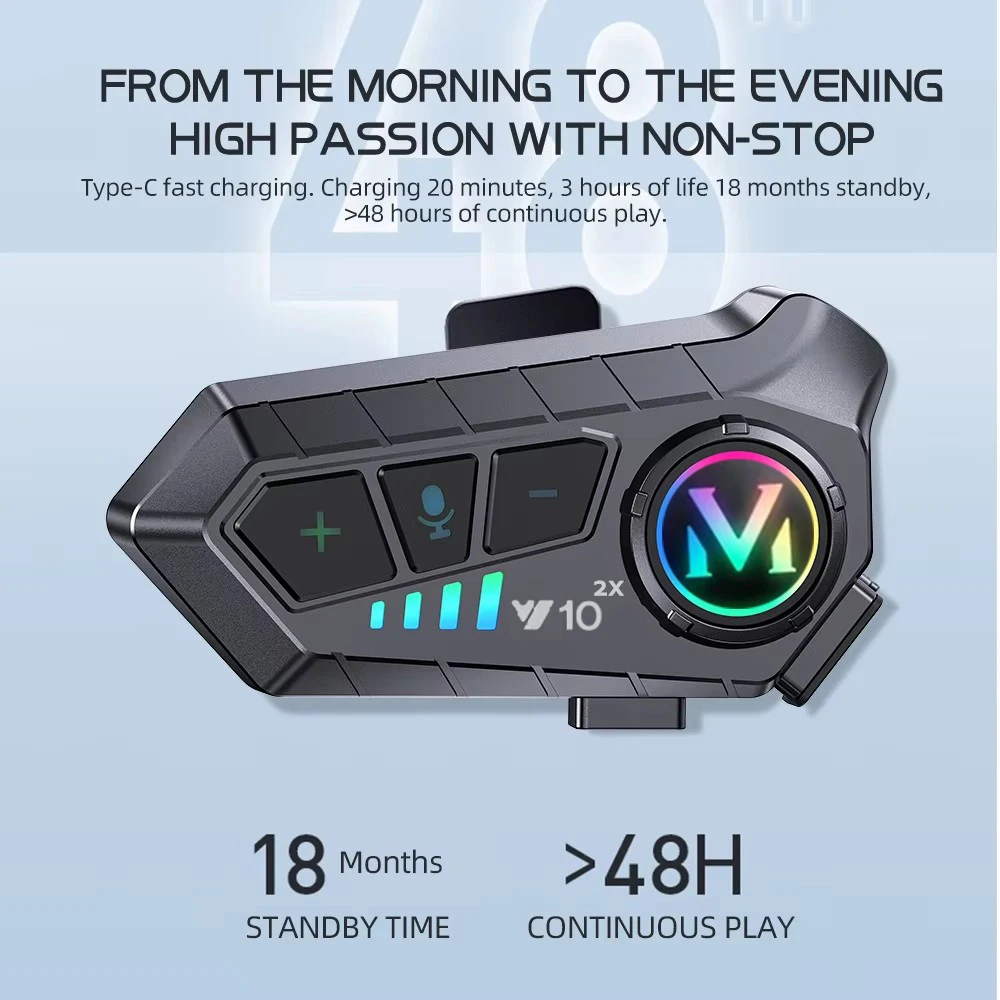 1/2x Motorcycle Intercom Helme - огляд і ціна Universal Motorcycle Helmet Intercom Headset