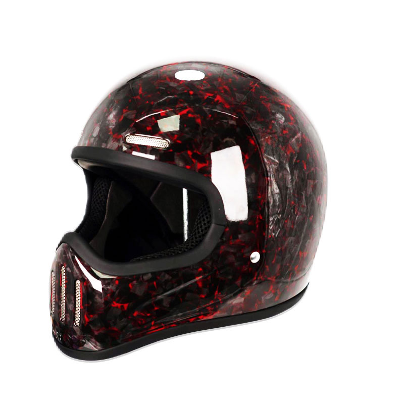 New Retro Carbon Fibre Full Fa - огляд і ціна Carbon Fiber Lightweight Motorcycle Helmet