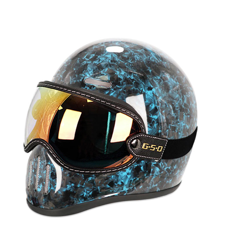 New Retro Carbon Fibre Full Fa - огляд і ціна Carbon Fiber Lightweight Motorcycle Helmet