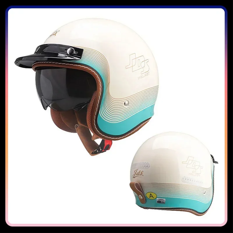 Men Women Open Face Motorcycle - огляд і ціна Vintage Open Face Retro Helmet