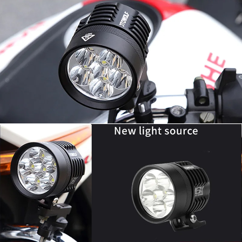 Double Colors LED Strobe Motor - огляд і ціна Universal Motorcycle Led Headlight Projector