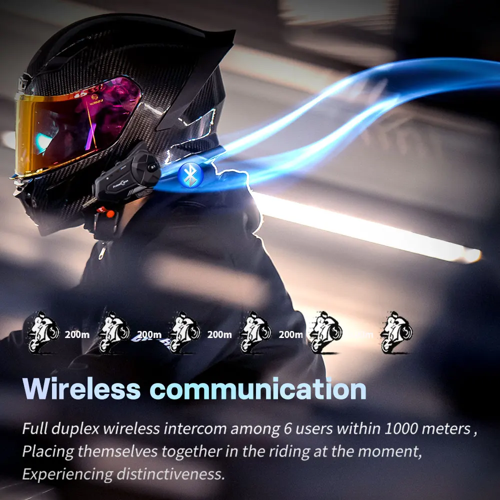 Freedconn Motorcycle Intercom  - огляд і ціна Full Face Motorcycle Helmet With Bluetooth