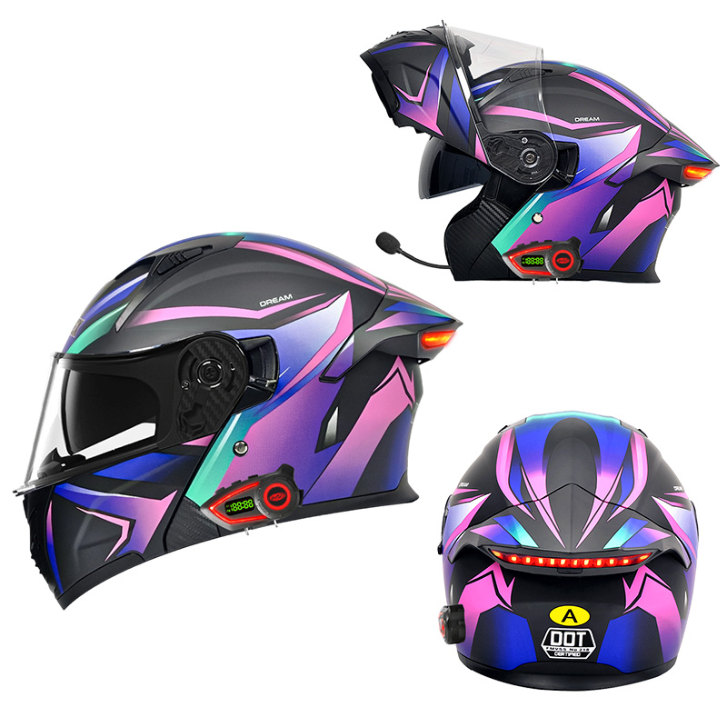 DOT Motorcycle Helmets Double  - огляд і ціна Modular Flip Up Motorcycle Helmet Dot Approved