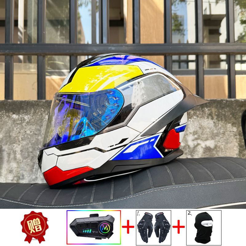 ORZ Motorcycle Bluetooth Helme - огляд і ціна Full Face Motorcycle Helmet With Bluetooth