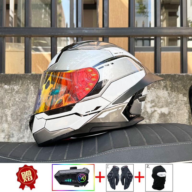 ORZ Motorcycle Bluetooth Helme - огляд і ціна Full Face Motorcycle Helmet With Bluetooth