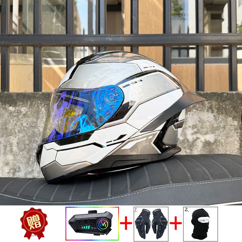 ORZ Motorcycle Bluetooth Helme - огляд і ціна Full Face Motorcycle Helmet With Bluetooth