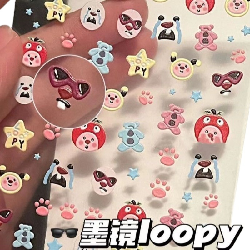 Loopy 3D embossed sticker, tra - огляд і ціна Atv Parts