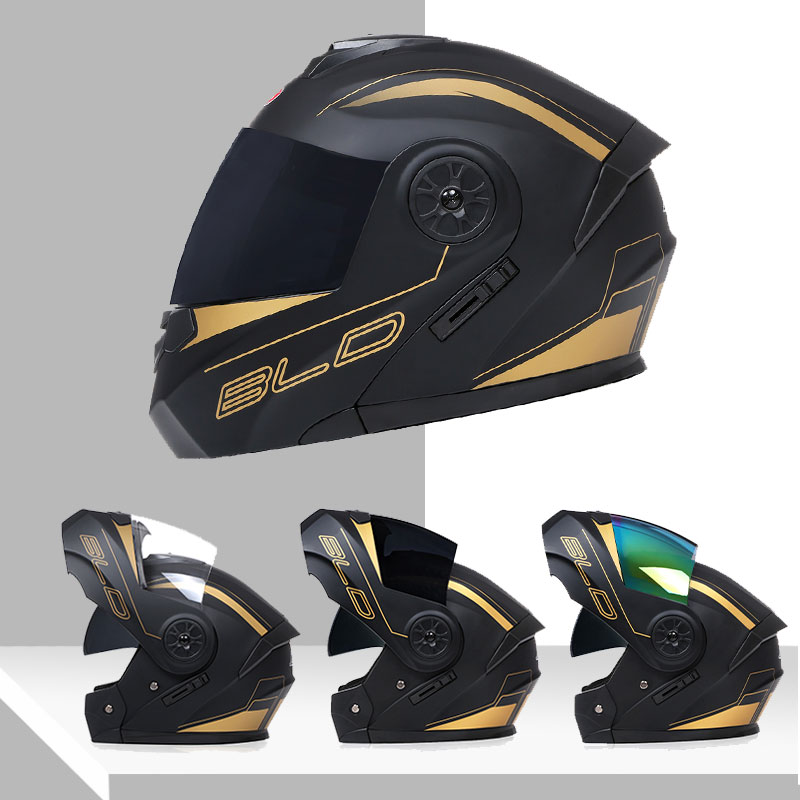 Dual Lens Helmet Modular Fashi - огляд і ціна Dual Visor Motorcycle Racing Helmet