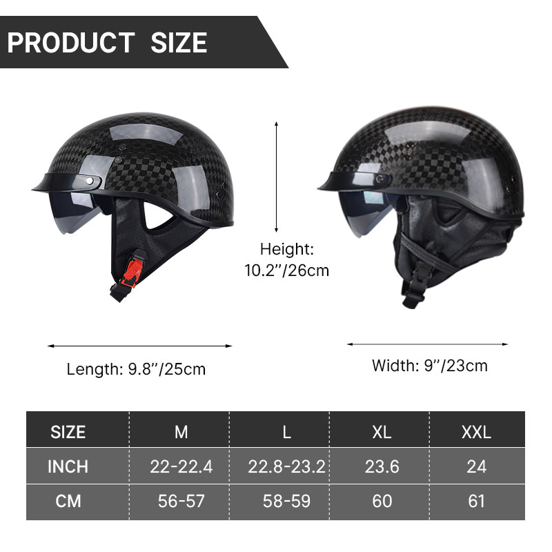 Light Weight 12K Gloss Black C - огляд і ціна Carbon Fiber Lightweight Motorcycle Helmet