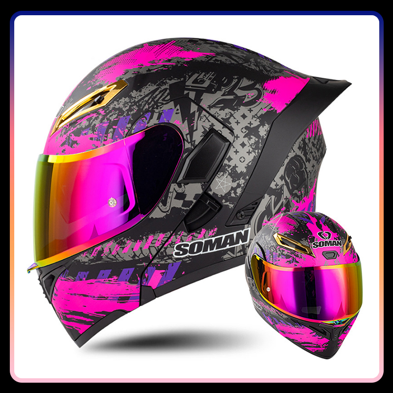 Four Seasons Universal Flip Up - огляд і ціна Dual Visor Motorcycle Racing Helmet