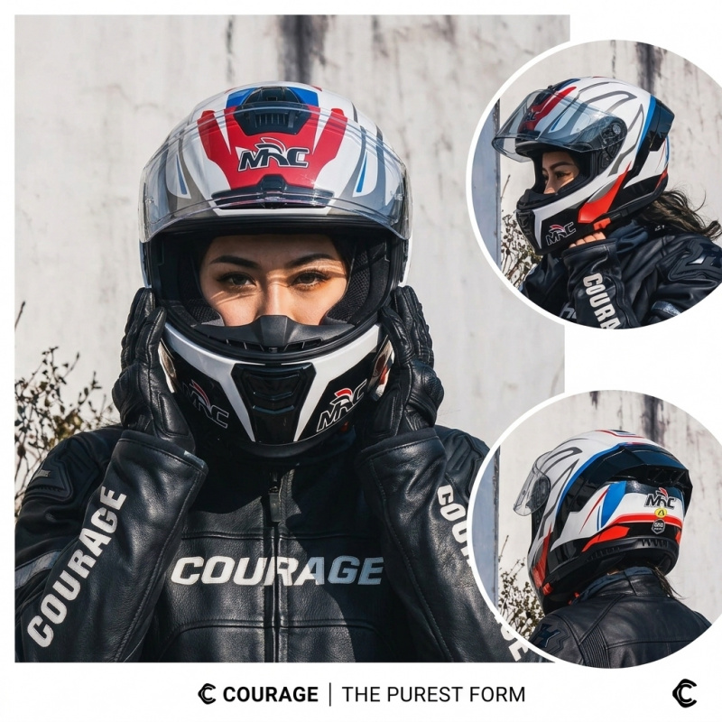 2026 MRC Full Face Motorcycle  - огляд і ціна Dual Visor Motorcycle Racing Helmet