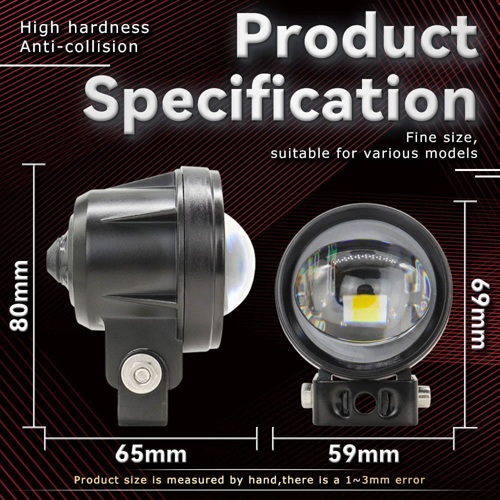 LED Projector Spotlights Motor - огляд і ціна Universal Motorcycle Led Headlight Projector