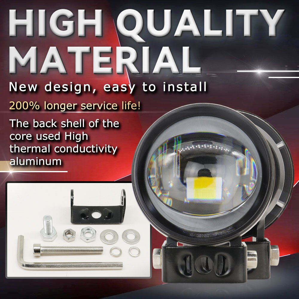 LED Projector Spotlights Motor - огляд і ціна Universal Motorcycle Led Headlight Projector