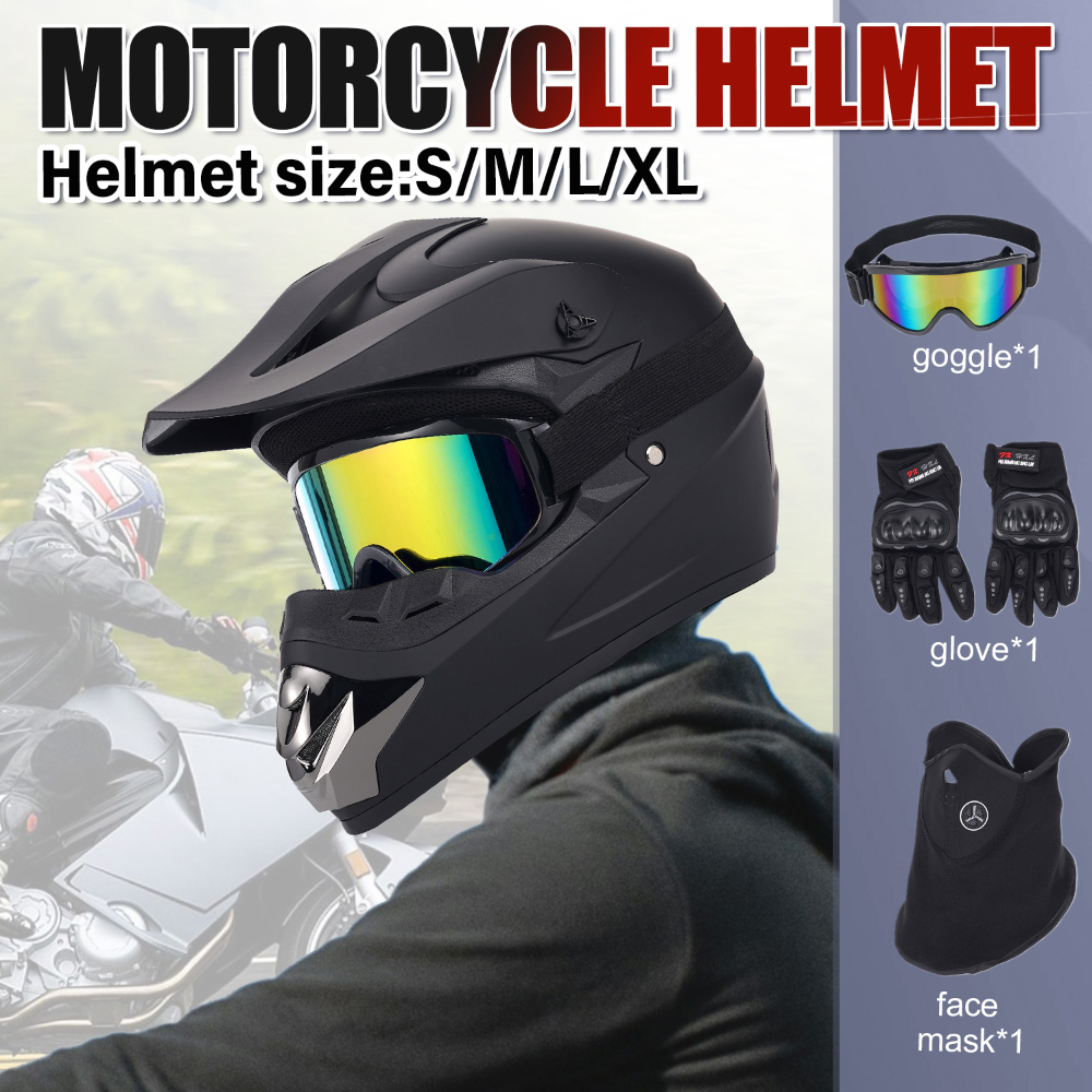Off‑Road Motorcycle Helmet Fou - огляд і ціна Off Road Motocross Helmet Goggles Set