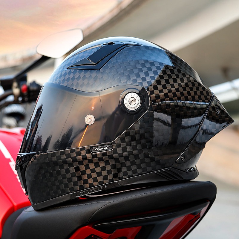 CYRIL Carbon Fiber Full Face M - огляд і ціна Carbon Fiber Lightweight Motorcycle Helmet