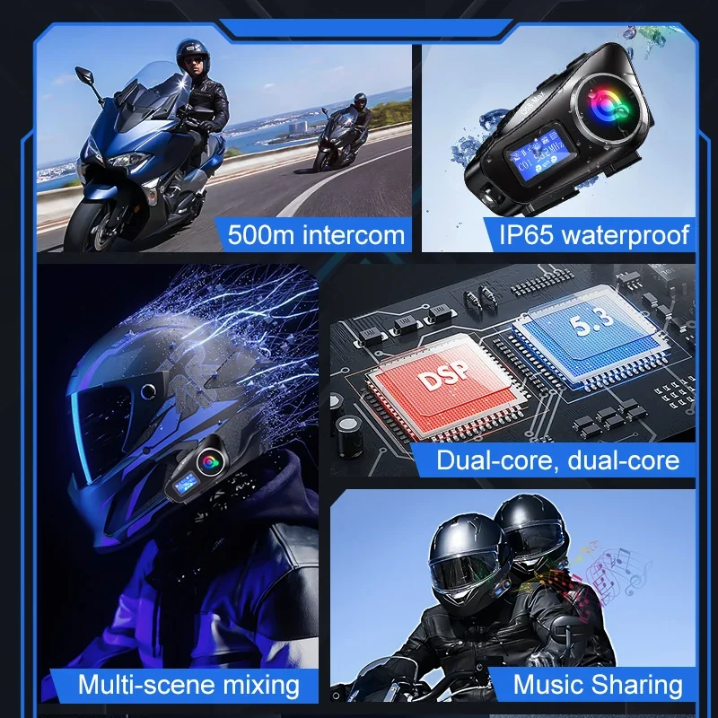 Large Screen Display Helmet In - огляд і ціна Full Face Motorcycle Helmet With Bluetooth