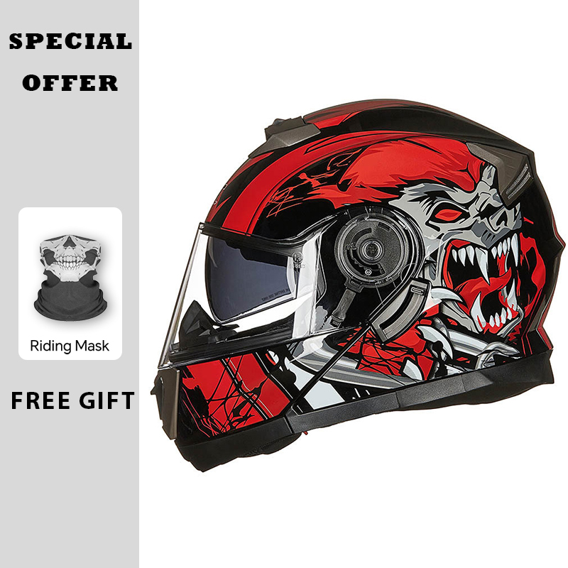 Motorcycle Helmets Modular Fli - огляд і ціна Modular Flip Up Motorcycle Helmet Dot Approved