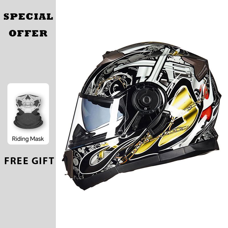 Motorcycle Helmets Modular Fli - огляд і ціна Modular Flip Up Motorcycle Helmet Dot Approved
