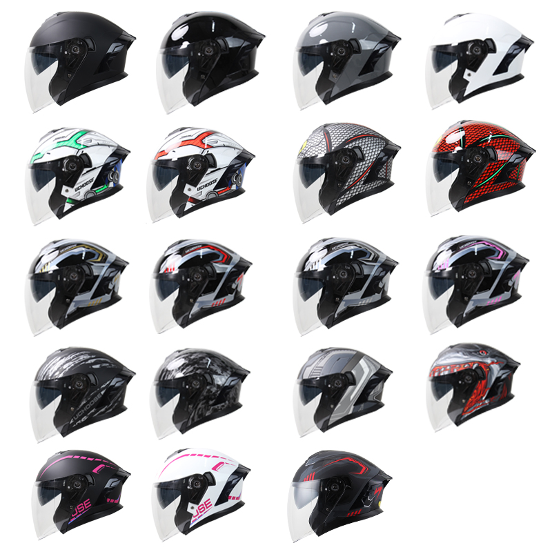 715 Motorcycle Dual Visor Flip - огляд і ціна Dual Visor Motorcycle Racing Helmet
