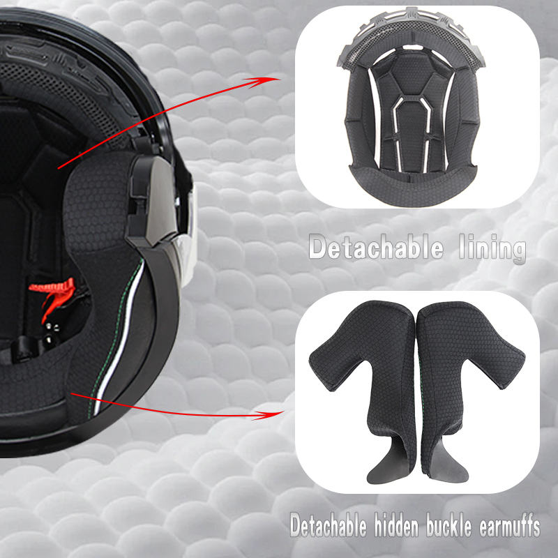 715 Motorcycle Dual Visor Flip - огляд і ціна Dual Visor Motorcycle Racing Helmet