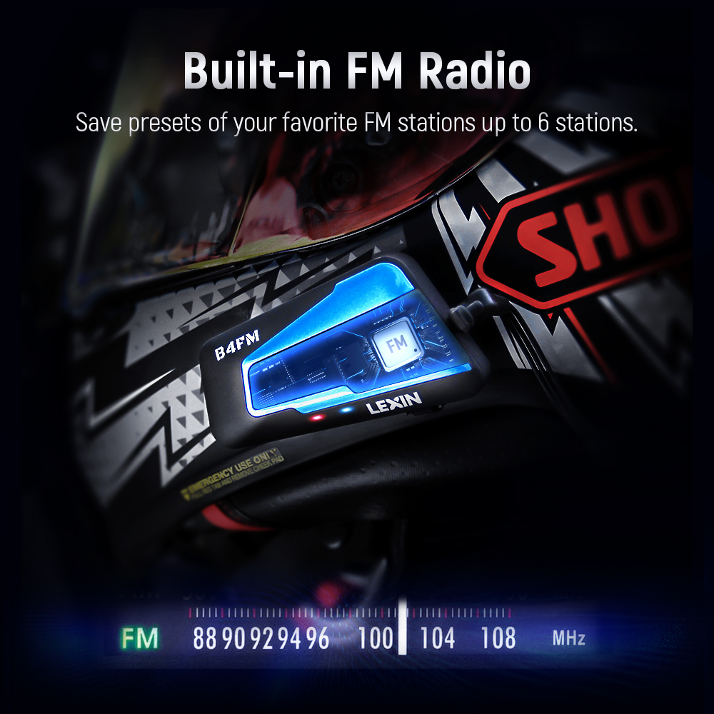 Lexin B4FM-X Bluetooth Motorcy - огляд і ціна Universal Motorcycle Helmet Intercom Headset