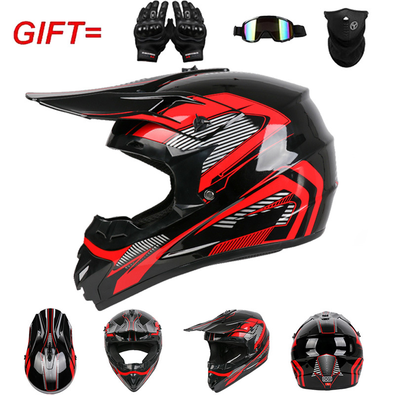 Motorcycle Off Road Helmet Ful - огляд і ціна Off Road Motocross Helmet Goggles Set