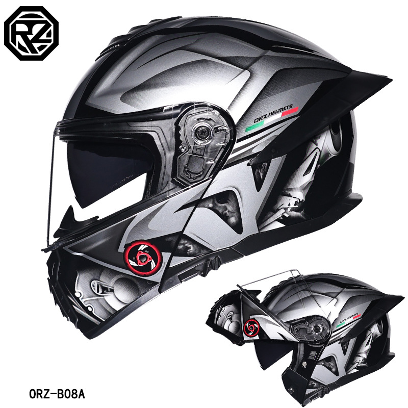 ORZ Motorcycle Helmet Dual Vis - огляд і ціна Modular Flip Up Motorcycle Helmet Dot Approved
