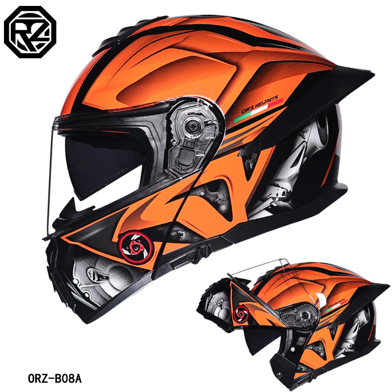 ORZ Motorcycle Helmet Dual Vis - огляд і ціна Modular Flip Up Motorcycle Helmet Dot Approved