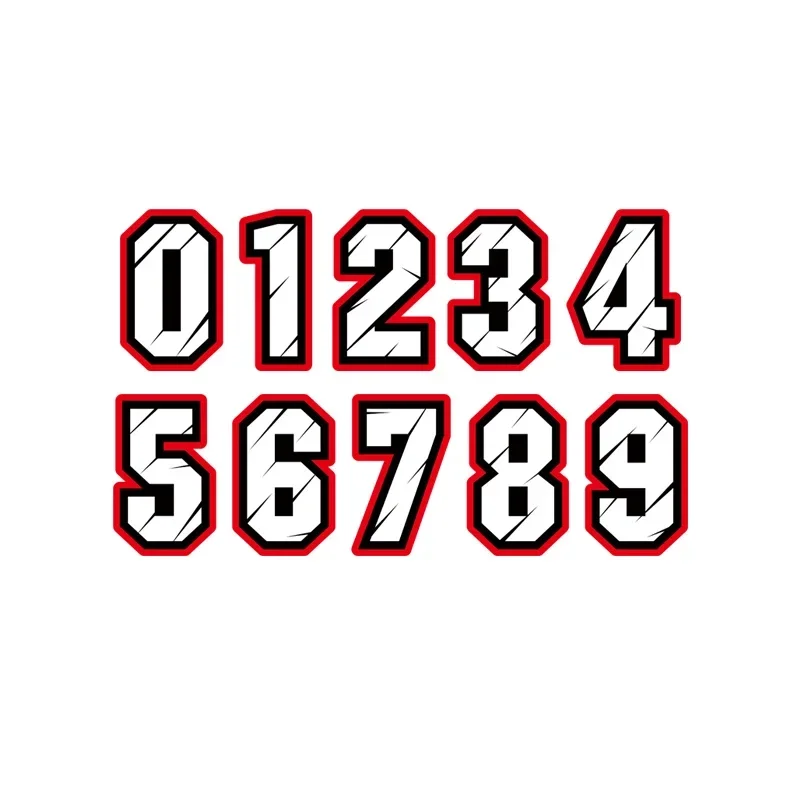 Car Sticker Racing Number 1 2  - огляд і ціна Motorcycle Helmets