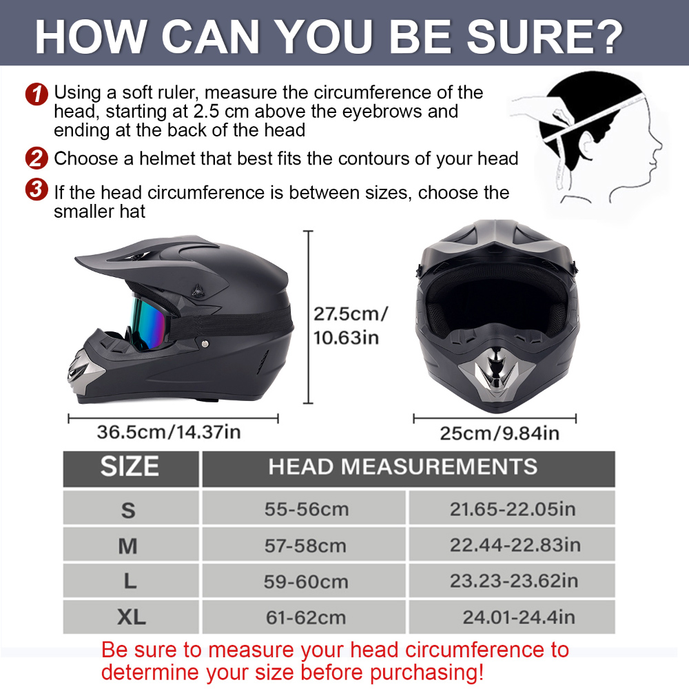 Off‑Road Motorcycle Helmet Fou - огляд і ціна Off Road Motocross Helmet Goggles Set