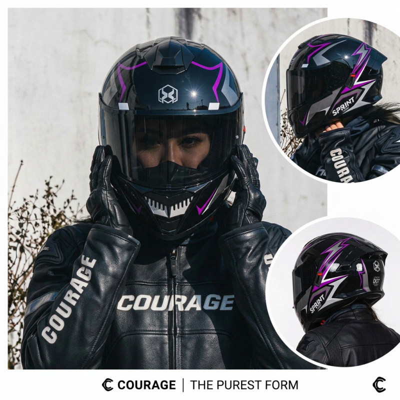 DOT Approved Modular Flip Up F - огляд і ціна Modular Flip Up Motorcycle Helmet Dot Approved