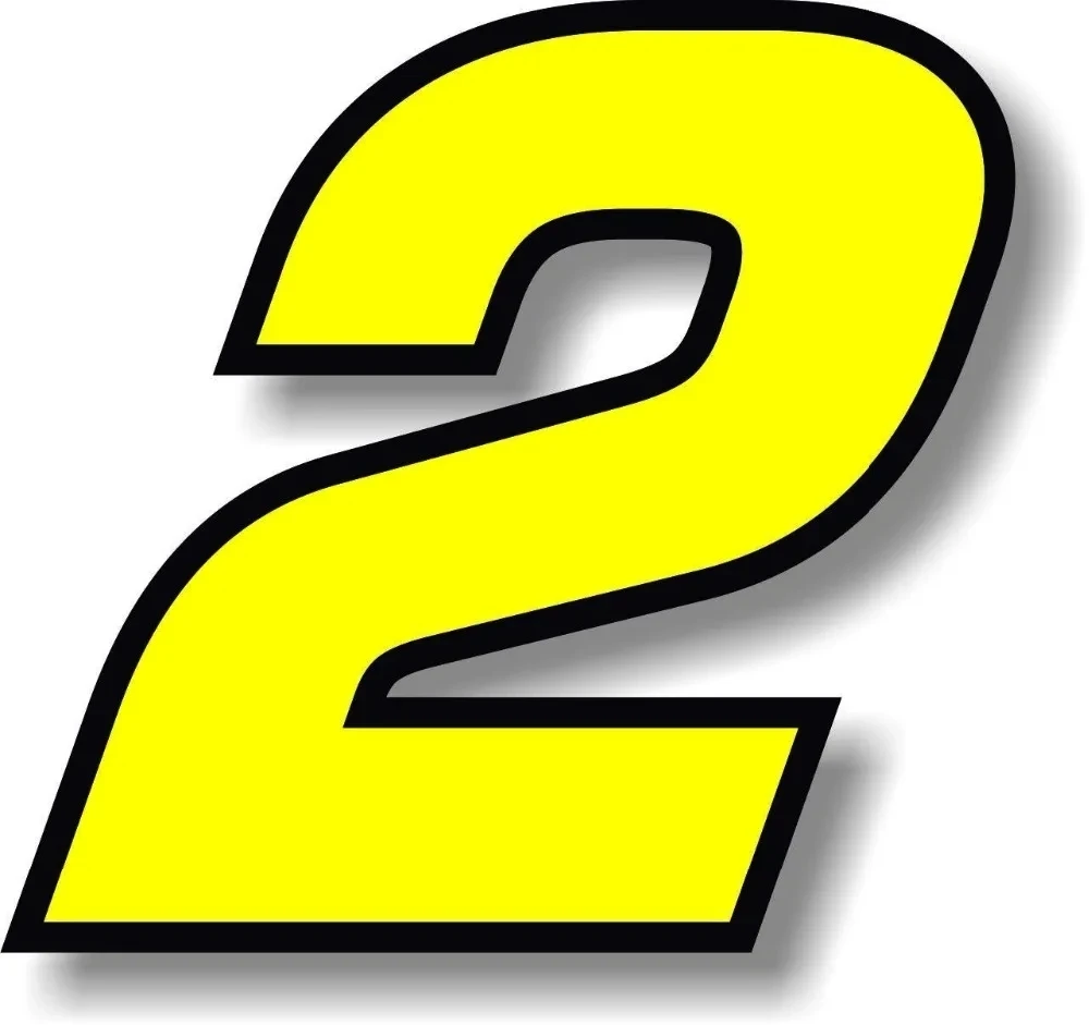 Numbers 0123456789 Yellow with - огляд і ціна Motorcycle Helmets