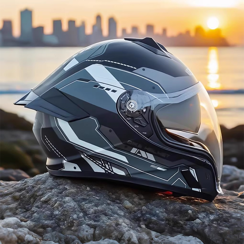Adult Full Face Motorcycle Hel - огляд і ціна Quick Release Buckle Motorcycle Helmet