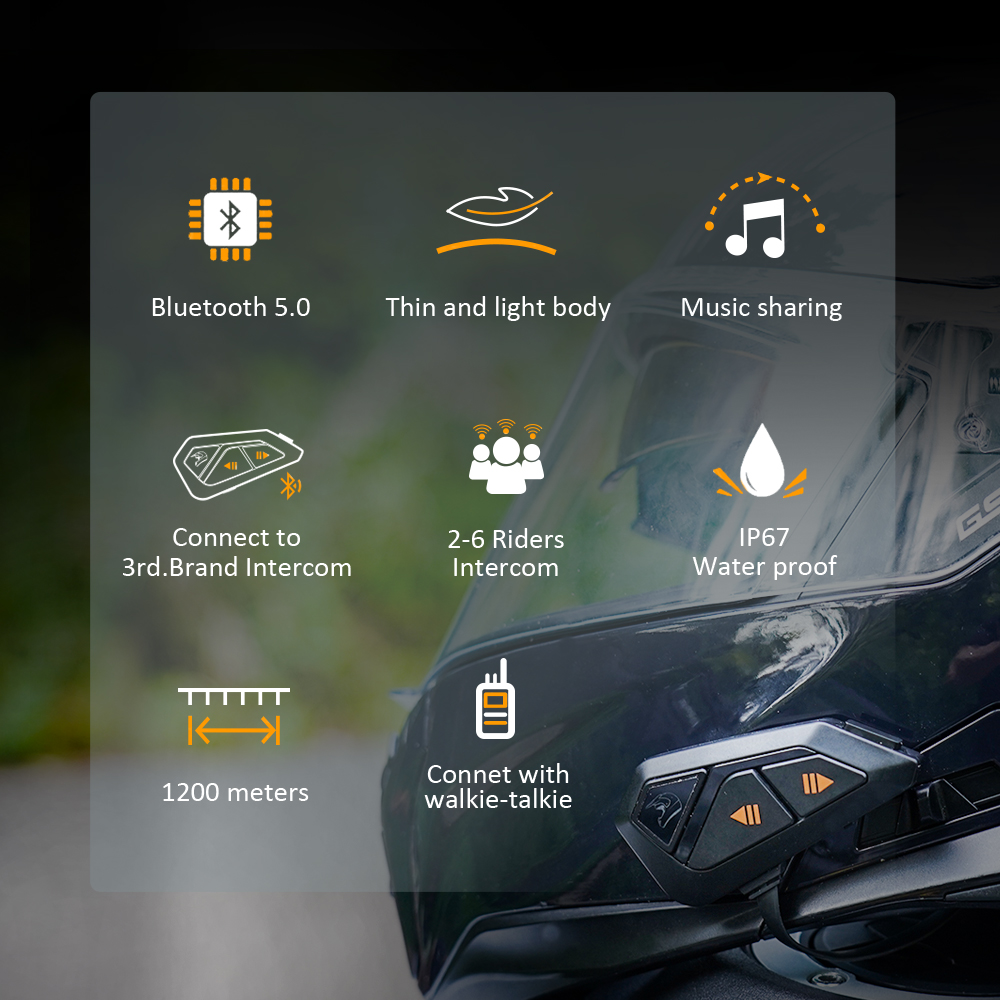 FreedConn Group Motorcycle Int - огляд і ціна Universal Motorcycle Helmet Intercom Headset