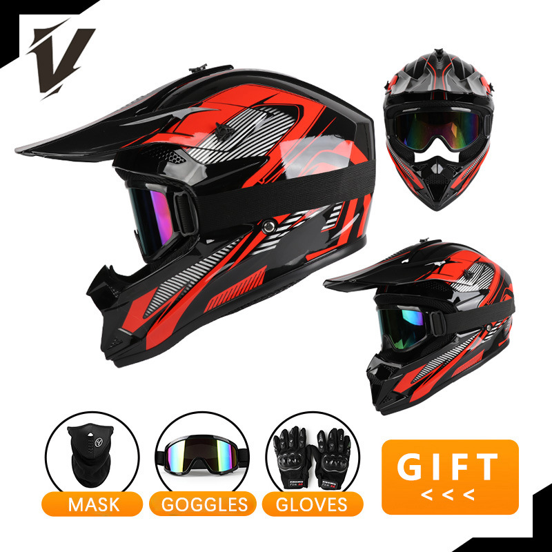 Off Road Motorcycle Helmet Set - огляд і ціна Off Road Motocross Helmet Goggles Set
