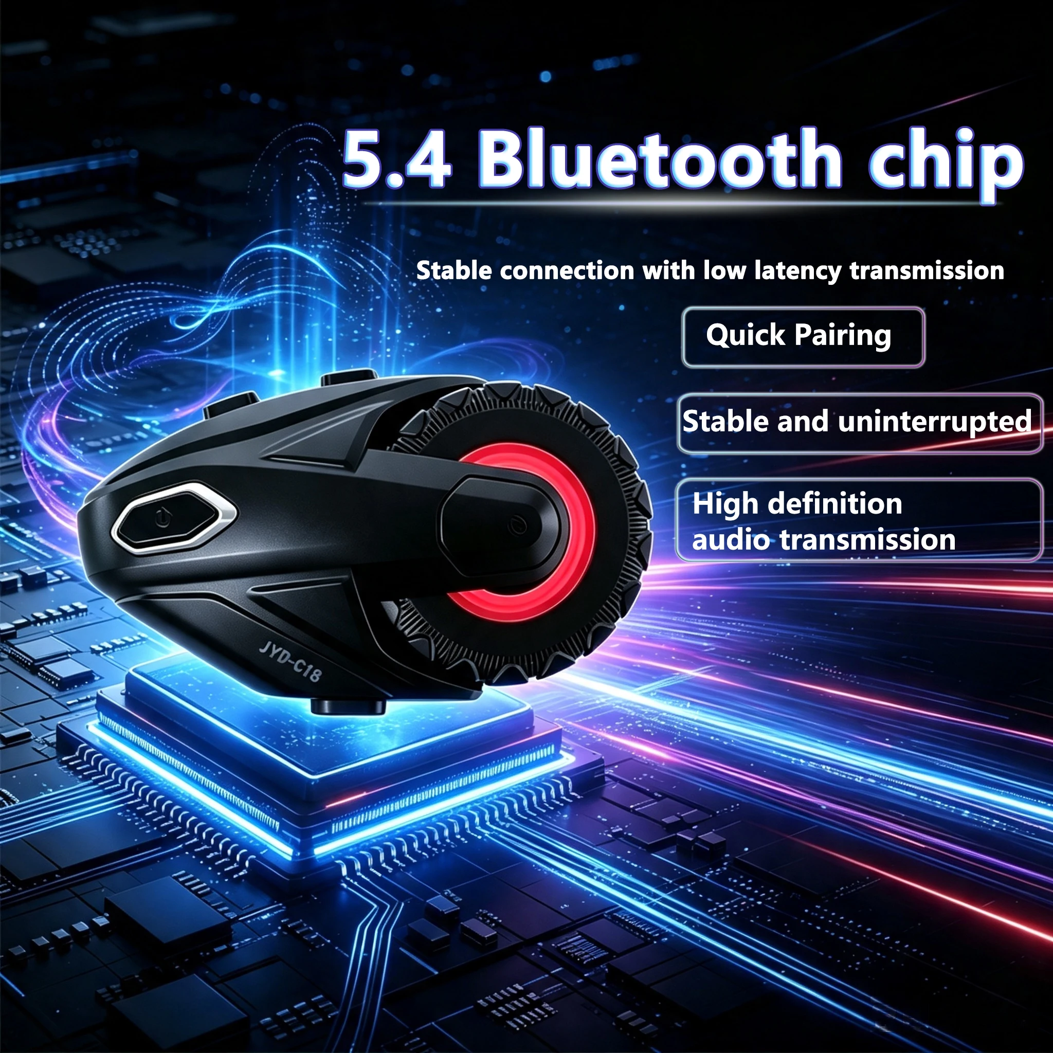 1/2Pcs Motorcycle Bluetooth 5. - огляд і ціна Universal Motorcycle Helmet Intercom Headset