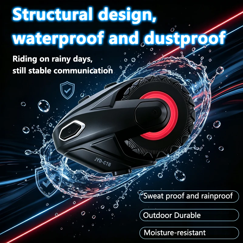 1/2Pcs Motorcycle Bluetooth 5. - огляд і ціна Universal Motorcycle Helmet Intercom Headset