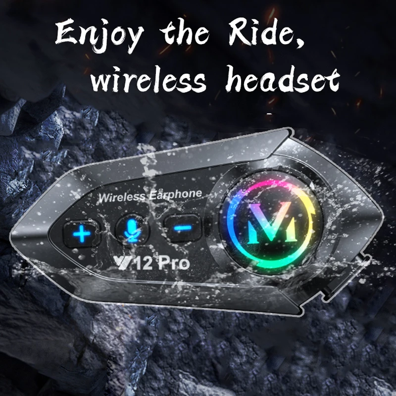 Y12 Pro Motorcycle Helmet Blue - огляд і ціна Universal Motorcycle Helmet Intercom Headset