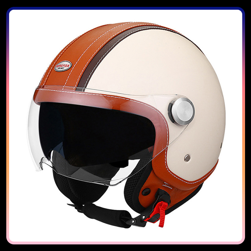 DOT Approved Daul Lens Open Fa - огляд і ціна Vintage Open Face Retro Helmet