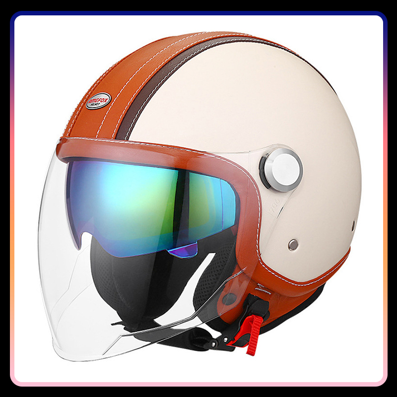 DOT Approved Daul Lens Open Fa - огляд і ціна Vintage Open Face Retro Helmet