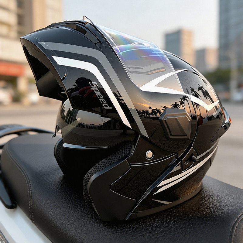 Flip Up Modular Motorcycle Hel - огляд і ціна Modular Flip Up Motorcycle Helmet Dot Approved