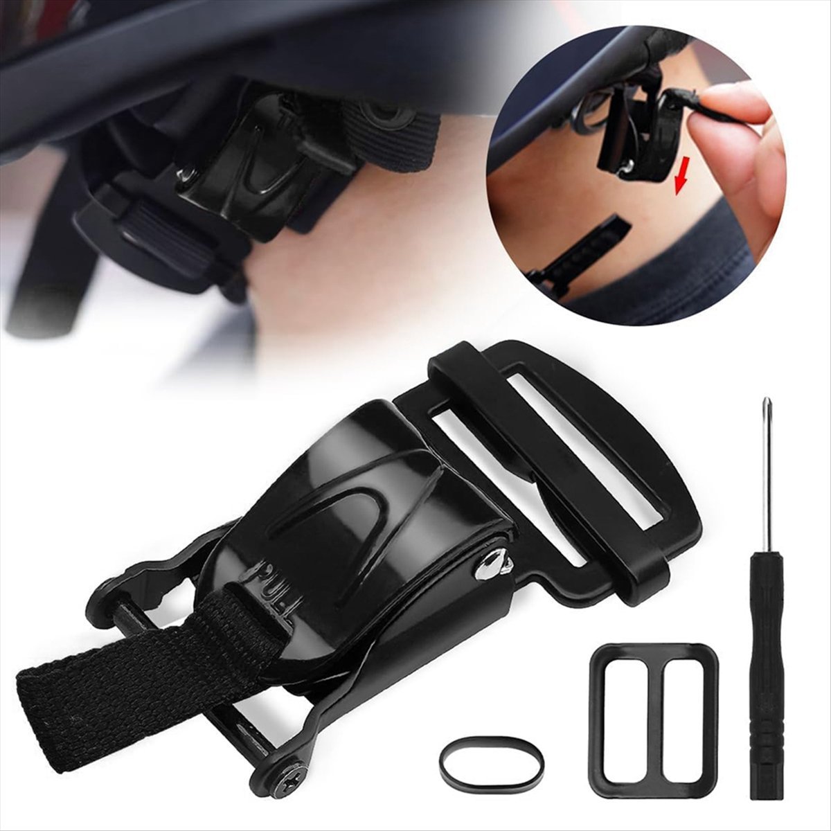 Compatible Helmet Quick Releas - огляд і ціна Quick Release Buckle Motorcycle Helmet