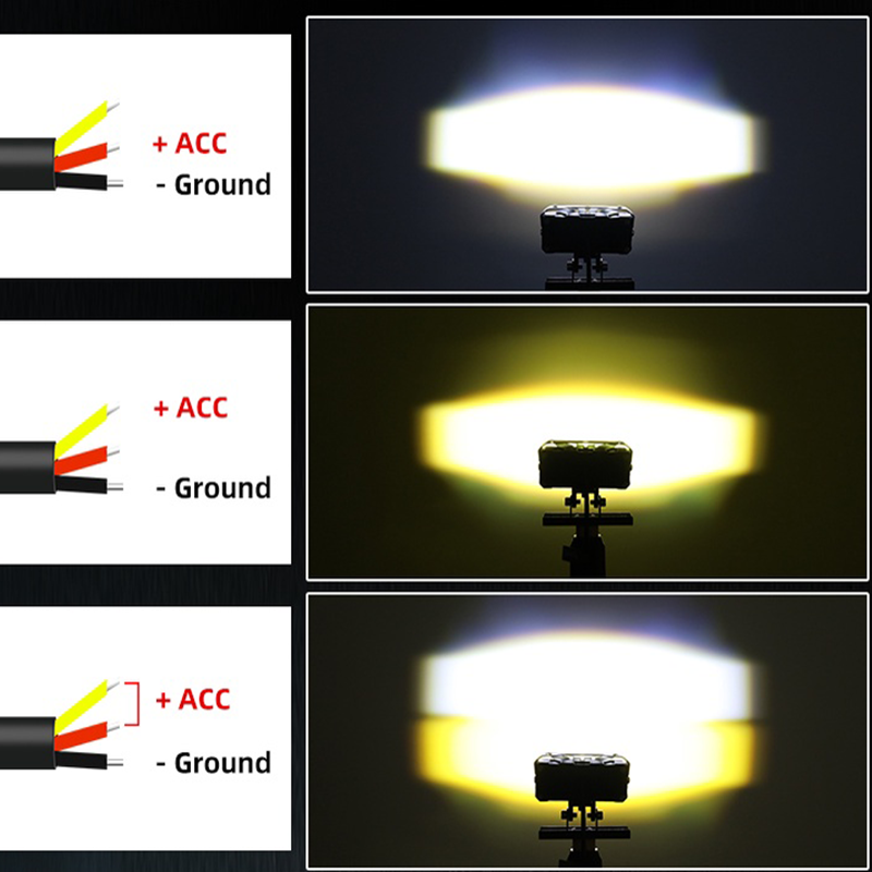 3 Inch Led Projector Motorcycl - огляд і ціна Universal Motorcycle Led Headlight Projector
