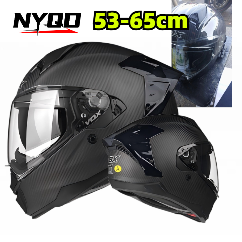 Carbon Fiber Full Face Motorcy - огляд і ціна Dual Visor Motorcycle Racing Helmet
