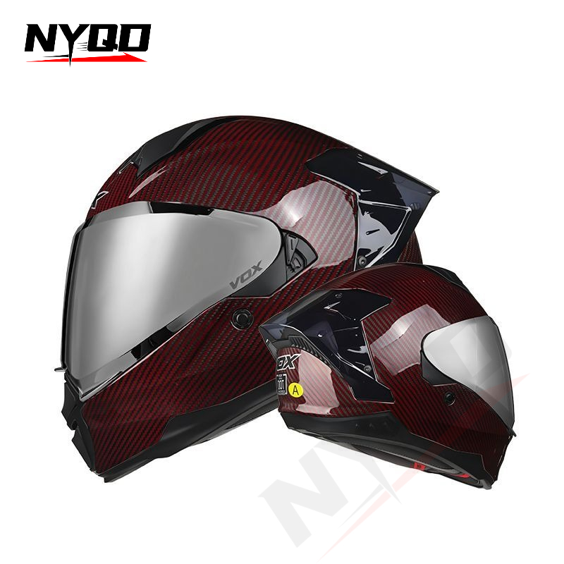 Carbon Fiber Full Face Motorcy - огляд і ціна Dual Visor Motorcycle Racing Helmet