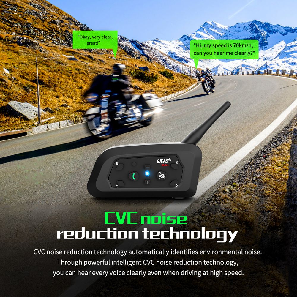 EJEAS V6 PRO+ Motorcycle Helme - огляд і ціна Full Face Motorcycle Helmet With Bluetooth