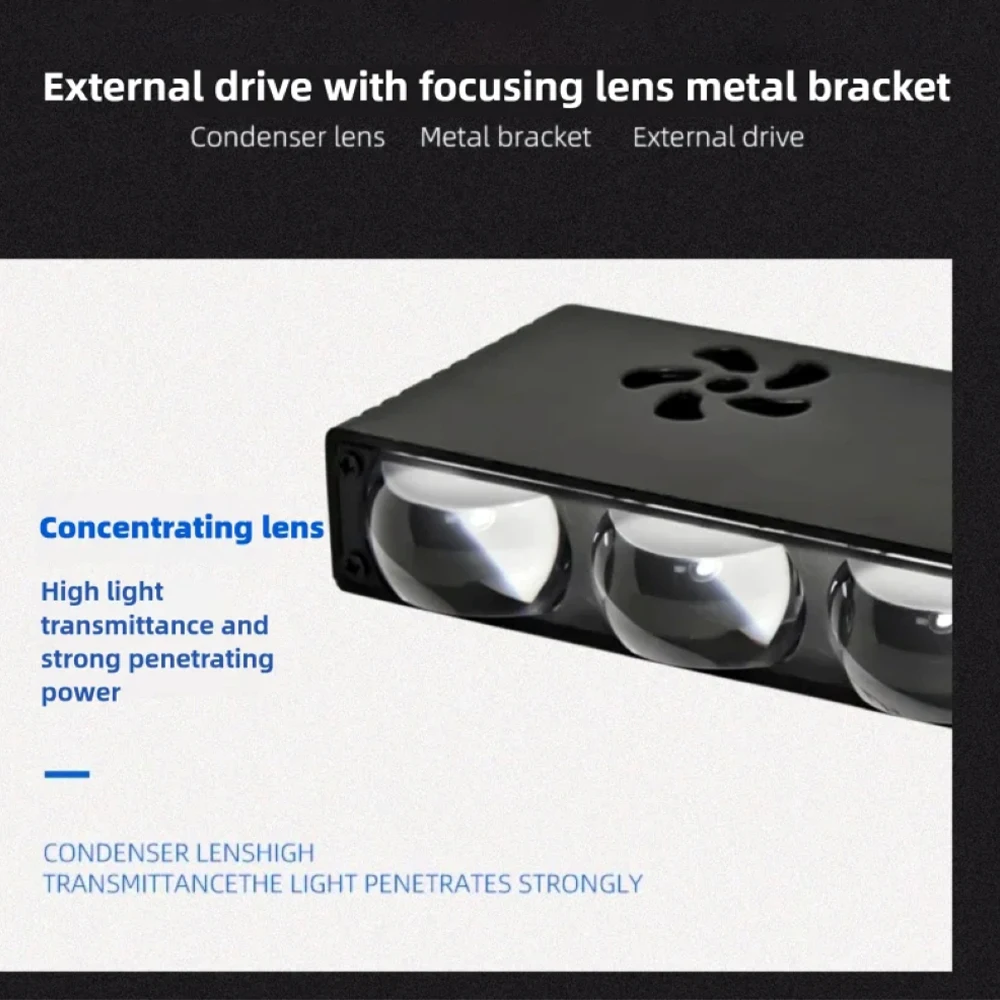 Car Grille LED Headlight Work  - огляд і ціна Universal Motorcycle Led Headlight Projector