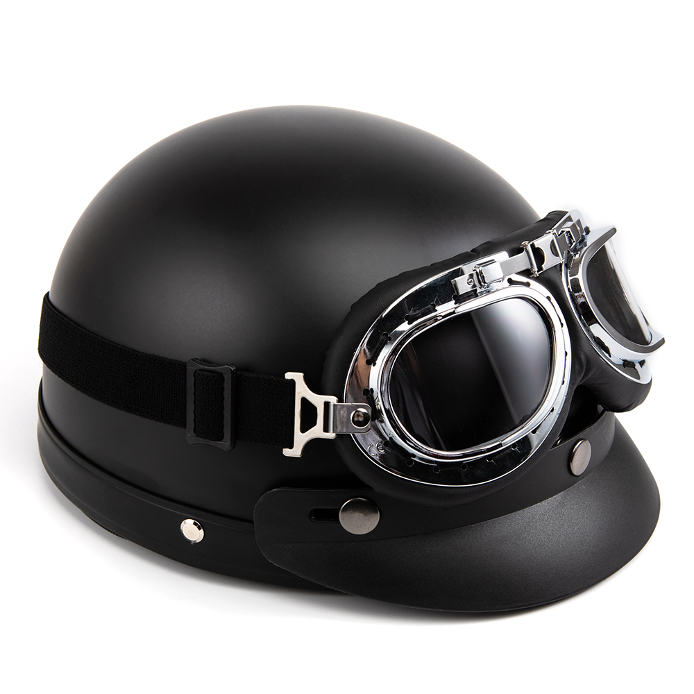 Motorcycle Helmet Open Face Re - огляд і ціна Vintage Open Face Retro Helmet