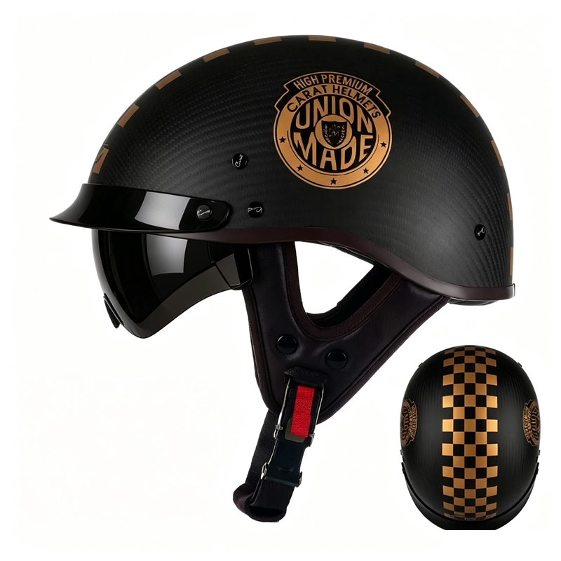 Carbon Fiber Motorcycle Half H - огляд і ціна Carbon Fiber Lightweight Motorcycle Helmet