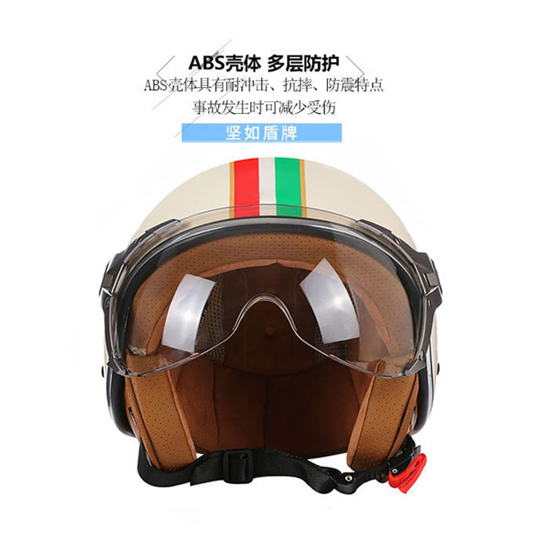 DOT Open Face 3/4 Motorcycle R - огляд і ціна Vintage Open Face Retro Helmet